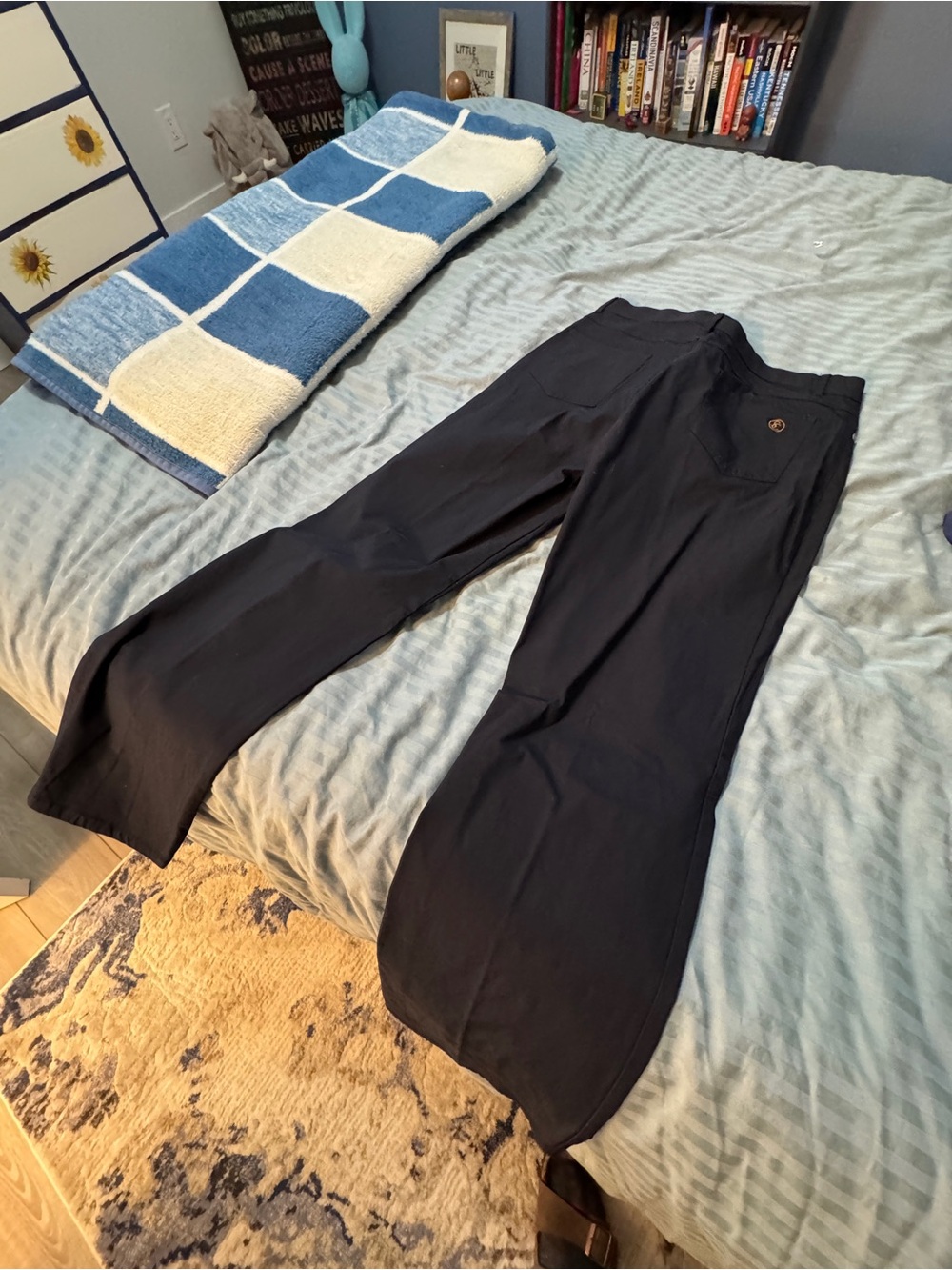 Simon Chang Women's Navy Straight-Leg Dress Pants